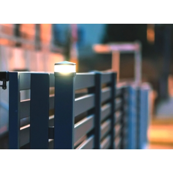 Lampa LED na słupek ogrodzeniowy 60x40, 6x4, lampa na słup - TOP Modern, Antracyt RAL 7016/ KLOSZ SATYNA